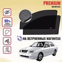 KERTEX PREMIUM (85-90%) Каркасные автошторки на встроенных магнитах на передние двери Chery Amulet