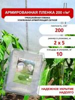 Пленка армированная 200 мкм 2x5м