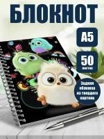 Тетрадь в клетку мультфильм Angry Birds