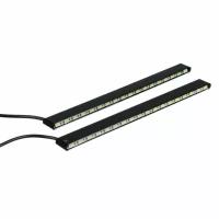 NEW GALAXY Дневные ходовые огни, LED 18 шт, метал. корп, 192 мм, 12V, 2шт