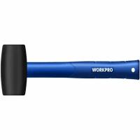 Киянка резиновая с пластиковой рукояткой Workpro 450г, Китай