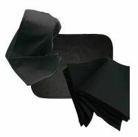 Комплект для бани Linen Steam Уголь (чалма, полотенце, коврик) лен, черный LS-UGO-SET-02-04-06