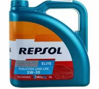 Синтетическое моторное масло Repsol Elite Evolution Long Life 5W30, 4 л, 1 шт