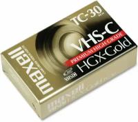 Видеокассета для видеокамеры Maxell Videocassette TC-30 VHS-C Premium High Grade HGX-Gold