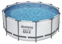 Бассейн каркасный Steel Pro MAX, 366 х 122 см, фильтр-насос, лестница, тент, 56420 Bestway