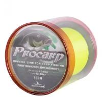 Леска монофильная EastShark Procarp 0.40мм, 300м, желтая, быстротонущая, мягкая, без памяти