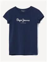 Футболка для девочек, Pepe Jeans London, артикул: PG501567, цвет: белый (800), размер: 10