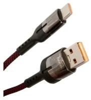 Кабель зарядки и синхронизации данных USB HOCO U68 Gusto для Type-C, 50W, 5.0 A, длина 1.2 м, черный 6931474710604