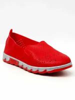 Туфли мокасины женские красные 41 размер