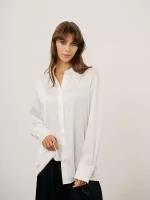 Рубашка женская белая классическая, Модный дом Виктории Тишиной, Эфи, размер XL