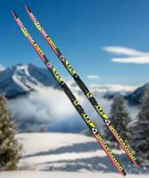 Лыжный комплект ЦСТ Step (с насечками), длина лыж 180 см, без палок, крепление полуавтомат