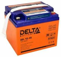 Аккумуляторная батарея б/у DELTA Battery GEL 12-45 12В 45 А·ч (бывшая в употреблении)