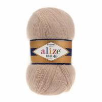 Пряжа для вязания ALIZE 'Angora real 40', 100 г, 480м (40% шерсть, 60% акрил) (05 бежевый), 5 мотков