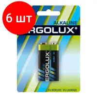 Батарейка Ergolux Alkaline Крона (6LR61 BL-1)