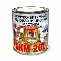 Мастика БКМ-200 каучуко-битумная 2 кг