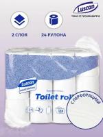 Туалетная бумага Luscan Professional Toilet roll двухслойная