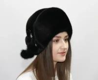 Шляпа Шляпа с полями, размер 59, черный