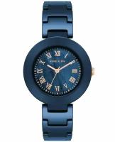 Наручные часы ANNE KLEIN Ceramica 4036NMNV, золотой, синий