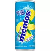Напиток негазированный Mentos Lemon & Mint, ж/б 240 мл