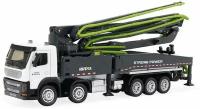 Металлический грузовик бетононасос HuiNa Toys 1:50 - HN1709-GREEN