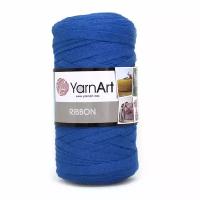 Пряжа для вязания YarnArt 'Ribbon' 250гр 125м (60% хлопок, 40% вискоза и полиэстер) (772 синий), 4 мотка