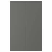Дверца для напольного углового шкафа, 2шт, левосторонний темно-серый 25x80 см VOXTORP 104.560.18