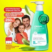 Зубная паста для чувствительных зубов и десен с дозатором Crispi (флакон 250мл)