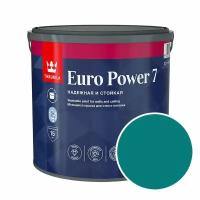 Краска моющаяся Tikkurila Euro Power 7 RAL 5021 (Водная синь - Water blue) 2,7 л