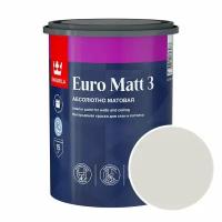 Краска интерьерная Tikkurila Euro Matt 3 RAL 9002 (Серо-белый - Grey white) 0,9 л