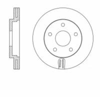 Диск тормозной MITSUBISHI LANCER 08-/DODGE CALIBER 06- передний D276мм RN1366 NIBK RN1366