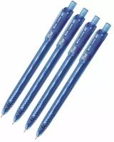 Ручка шариковая автоматическая FLAIR Writo-Meter Rt, расход чернил-10000 метров, 0.6 мм, синяя набор из 4-х штук