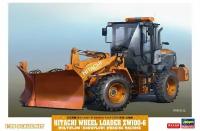 66102 Hasegawa Погрузчик Hitachi Wheel Loader ZW100-6 Multiplow (Snowplow) Working Machine 1/35