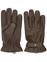 Перчатки Mark Seven, демисезон/зима, натуральная кожа, подкладка, размер M, коричневый