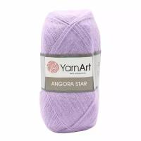 Пряжа для вязания YarnArt 'Angora Star' 100гр 500м (20% тонкая шерсть, 80% акрил) (9560 нежно-сиреневый), 5 мотков