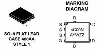 Микросхема NTMFS4C09NBT1G N-Channel MOSFET 30V 52A SO8FL