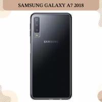 Силиконовый чехол на Samsung Galaxy A7 2018 / Самсунг Галакси A7 2018, прозрачный