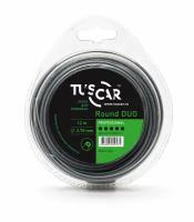 Леска для триммера TUSCAR Round DUO Professional, 2.7mm*12m