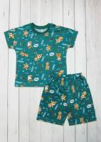 Пижама для мальчика Светлячок-С р-р. 104-110 Зеленый