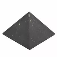Пирамида из шунгита неполированная, размер основания 60-65мм РадугаКамня