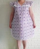 Сорочка, размер 66, фиолетовый