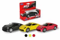 Машинка WELLY PORSCHE 911 CARRERA 4S / модель машины 1:38 с пружинным механизмом / цвет в ассортименте