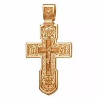 Крестик DINASTIA, красное золото, 585 проба