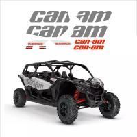 Наклейки BRP CAN-AM MAVERICK MAX красно-серые