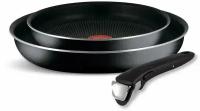 Набор сковород Tefal Ingenio Black 5 04181820 3 пр. черные