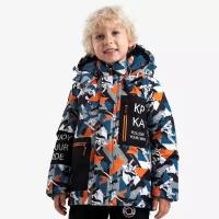 Куртка для мальчиков Kapika IKBCK02-MB, цвет синий-оранжевый, размер 128