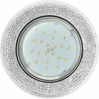 Встраиваемый светильник с подсветкой LD7069 Ecola FT53CMEFB GX53 + LED 4000K H4 прозрачный/хром 421793