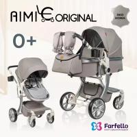 Детская коляска 2 в 1 для новорожденных трансформер Aimile Original Autumn