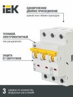 Автоматический выключатель ВА47-60M 3Р 40А 6кА B IEK
