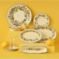 Столовый Сервиз Bella Maison, набор посуды Lemon 26 предметов, керамика