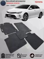 Ворсовые коврики для автомобиля Toyota Camry V50/V55 /2011-2018/ автомобильные коврики в машину Тойота Камри 50/55